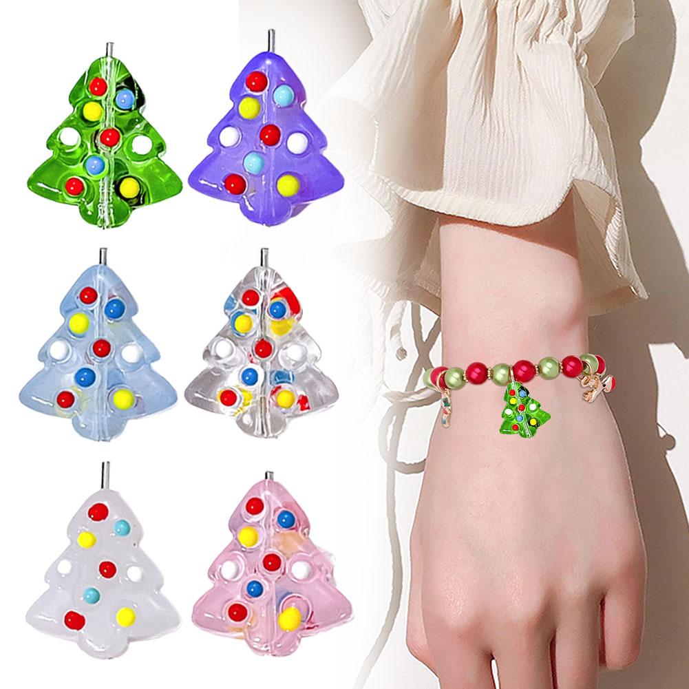 thumbnail image 3 of Ruifaya Perlas de resina navideñas sueltas para hacer tú mismo, cuentas de vidrio y aceite, para teléfono T7N7 Be Mobile, 3 of 7