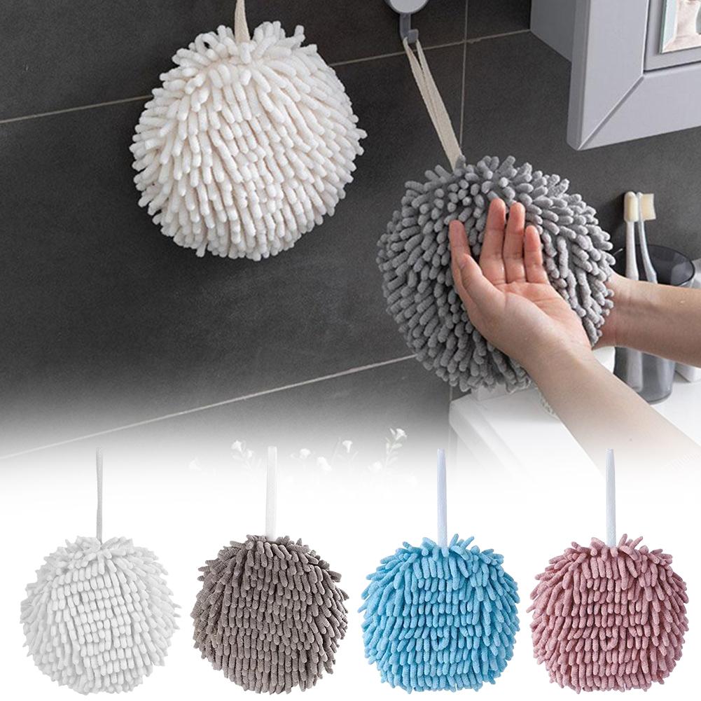 thumbnail image 3 of Ruifaya Toalla de mano de cocina de secado rápido con bola de mano y lazos para colgar X ⭐{, 3 of 7