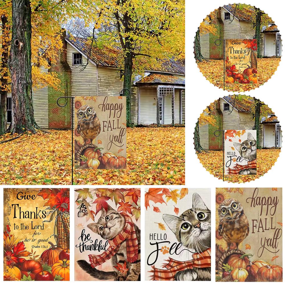 thumbnail image 2 of Ruifaya Banner de feliz Acción de Gracias de otoño Decoración para fiesta de Acción de Gracias Leves Maple, 2 of 7