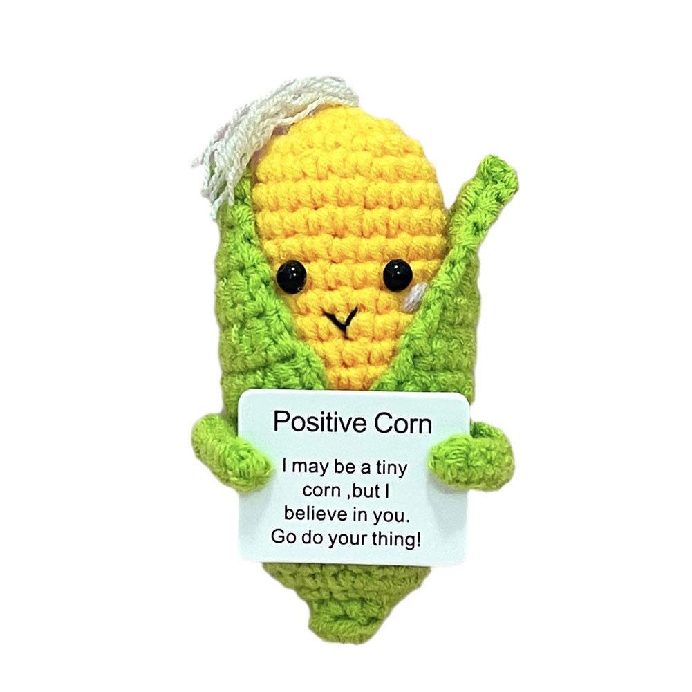 thumbnail image 4 of Ruifaya Mini regalo de crochet de papa positiva, pepinillo de apoyo emocional, linda y divertida muñeca de punto de lana con verduras positivas con tarjeta positiva, regalo de cumpleaños de aliento, 4 of 7