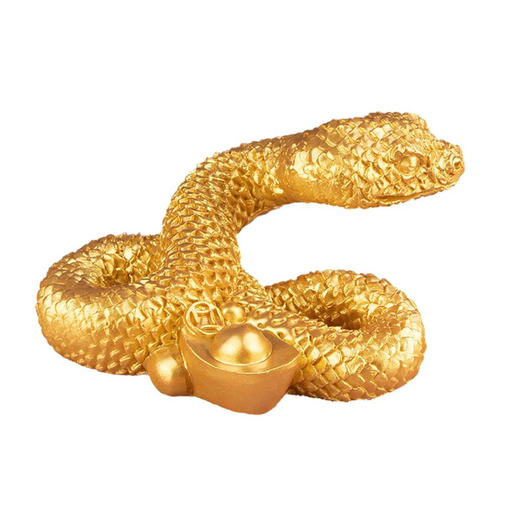 thumbnail image 4 of SGACAI Figura de serpiente Feng Shui HFSAZJ, estatuas de Feng Shui del año 2025 de la serpiente, adorno de serpiente dorada con monedas de Feng Shui, figura de serpiente, escultura de serpiente par, 4 of 7