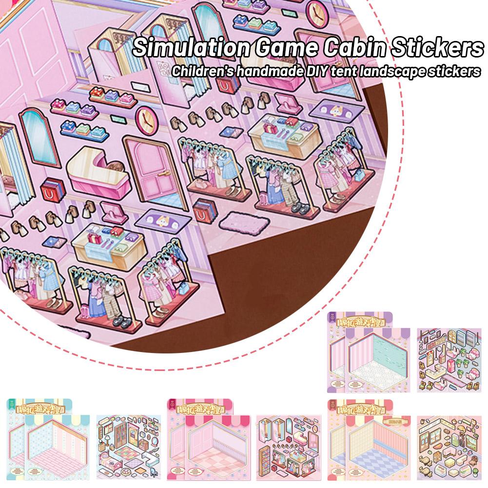 thumbnail image 3 of Ruifaya Pegatinas 3D Papelería Simulación Casa Juego Pegatinas DIY Dibujos animados Niños GifÐσ, 3 of 7