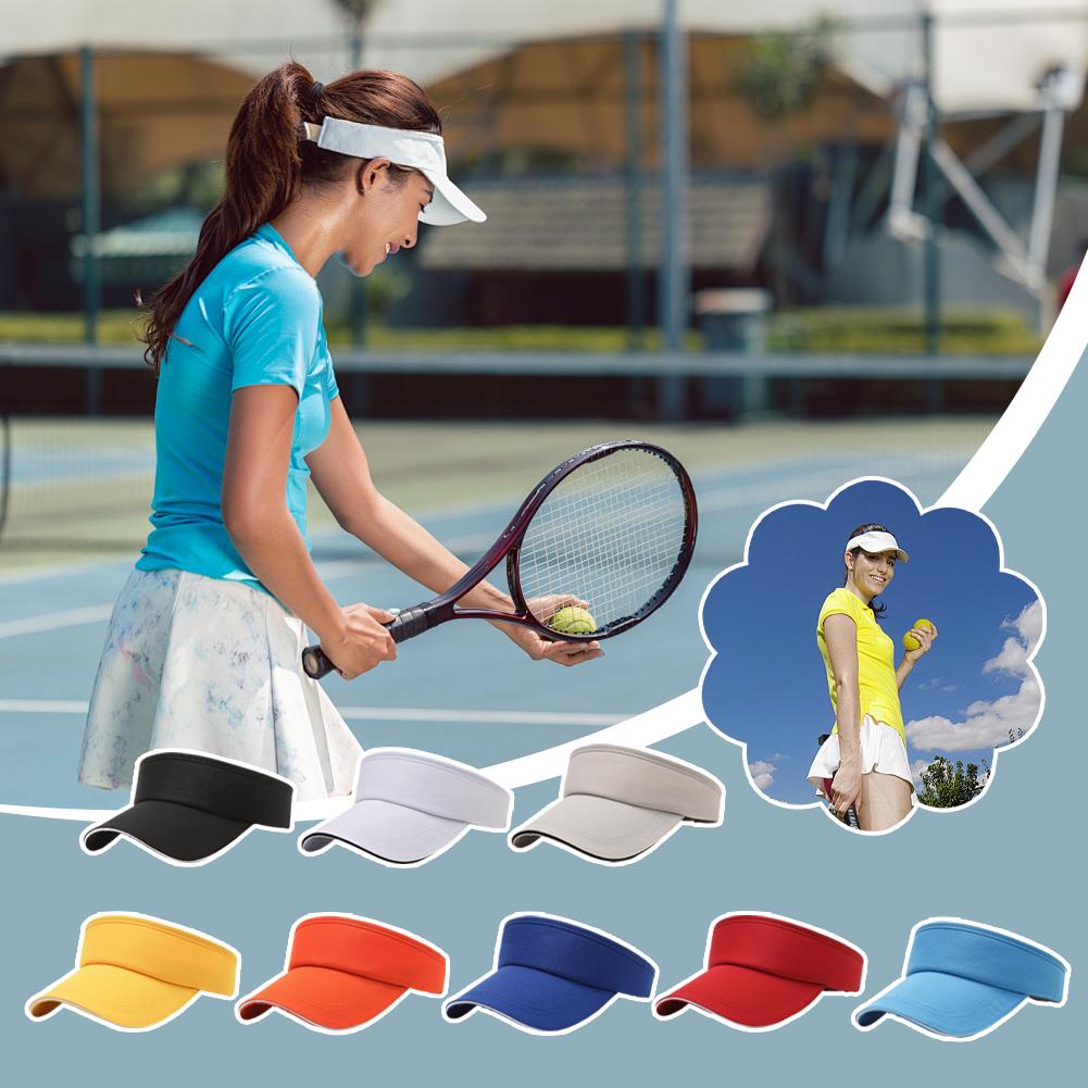 thumbnail image 2 of SGACAI Visera solar universal ajustable para deportes, golf, tenis, gorra transpirable, sombrero de verano, 2 of 7