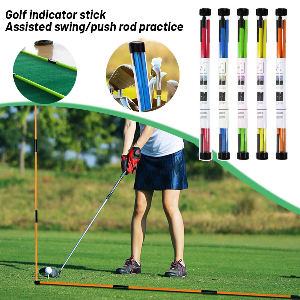 thumbnail image 2 of Ruifaya Palos de alineación de golf de 48'', palo de práctica de entrenamiento de swing completo, plegable, 2 of 7