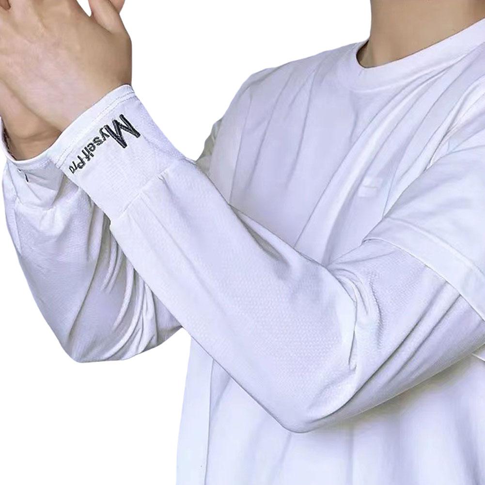thumbnail image 5 of Ruifaya Mangas de hielo para hombre, protección solar, sueltas, para ciclismo, pesca, trabajo, protección del brazo, 5 of 7