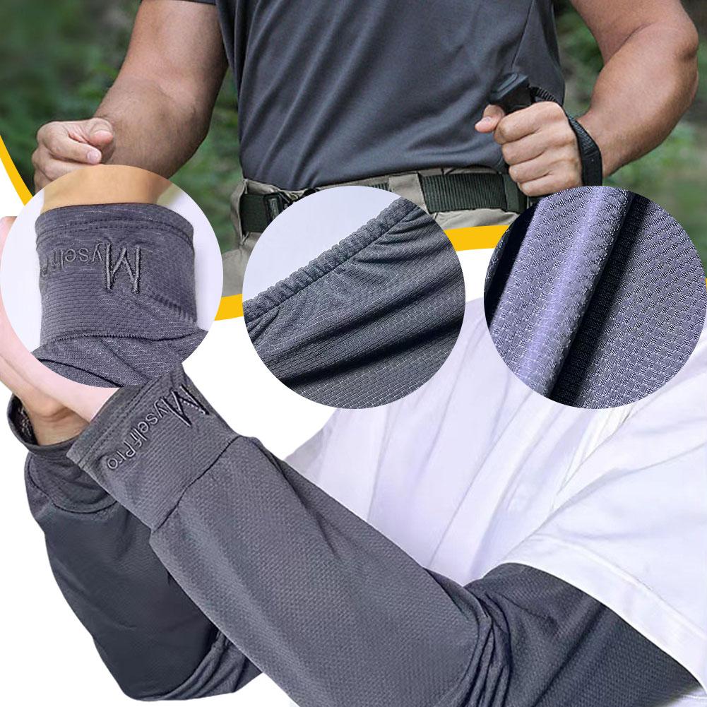 thumbnail image 4 of Ruifaya Mangas de hielo para hombre, protección solar, sueltas, para ciclismo, pesca, trabajo, protección del brazo, 4 of 7