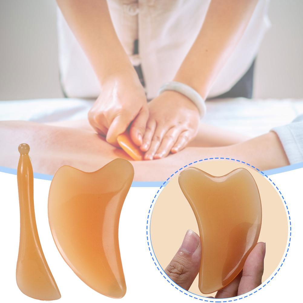 thumbnail image 2 of Ruifaya Artefacto Gua Sha con palo de masaje facial de madera N8, 2 of 7