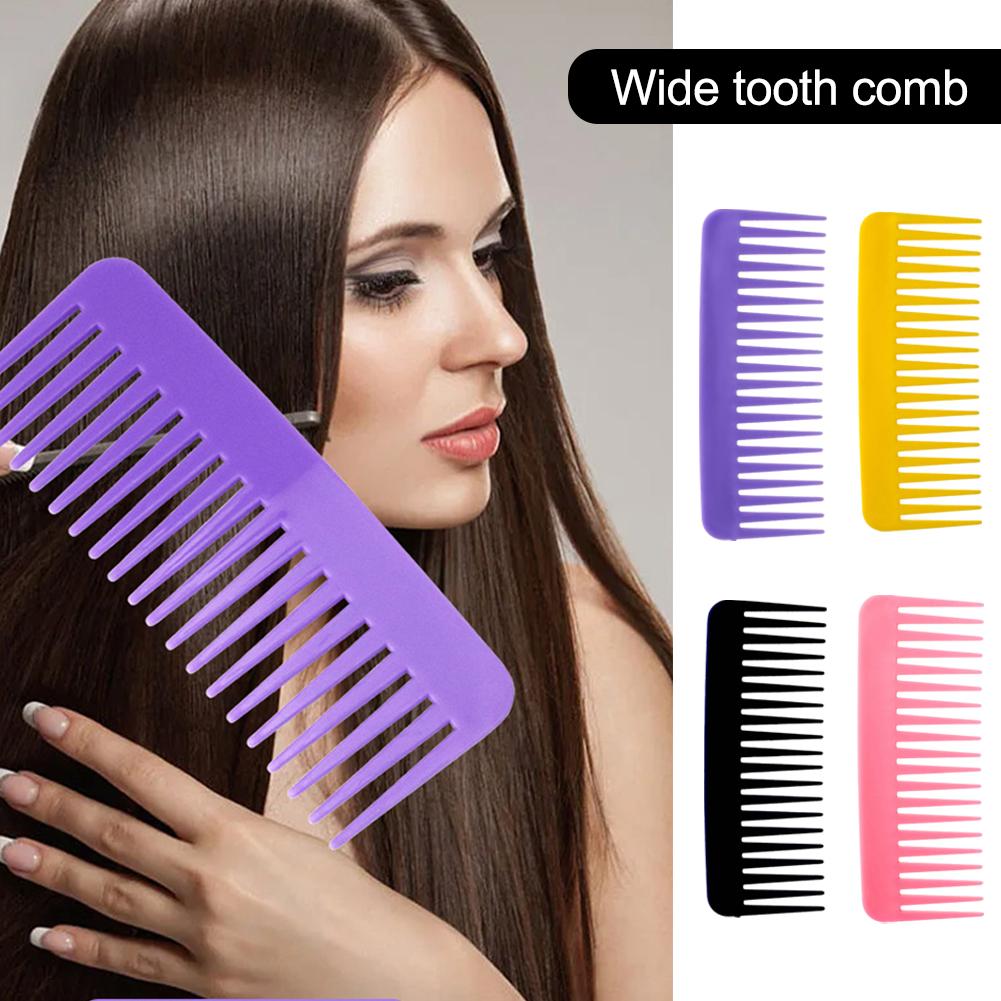 thumbnail image 3 of Ruifaya Peine de dientes anchos, peine sin mango, peine de dientes anchos y grandes para desenredar, peine antiestático, peine de champú para cabello grueso, rizado y húmedo para mujeres y hombres,, 3 of 7