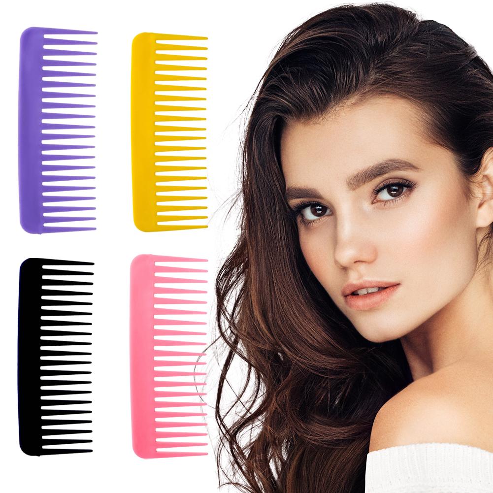 thumbnail image 4 of Ruifaya Peine de dientes anchos, peine sin mango, peine de dientes anchos y grandes para desenredar, peine antiestático, peine de champú para cabello grueso, rizado y húmedo para mujeres y hombres,, 4 of 7