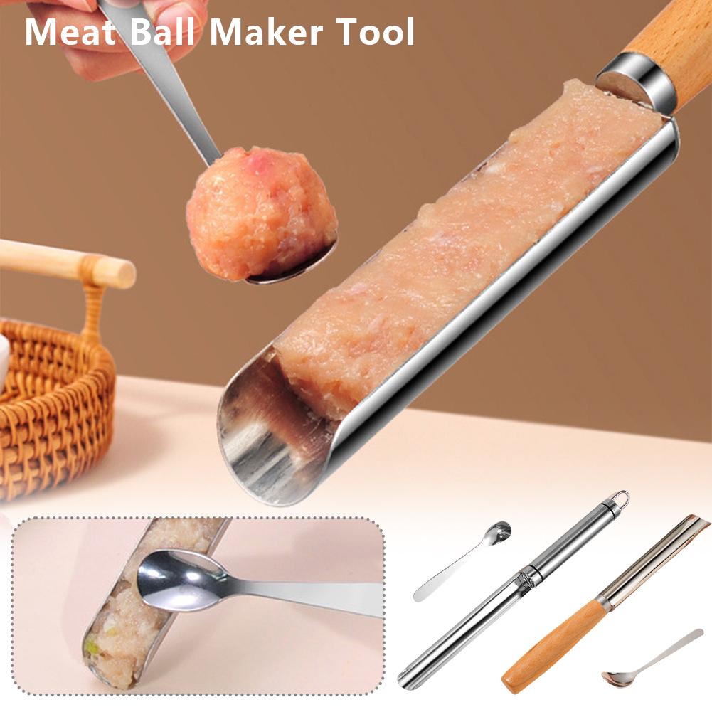 thumbnail image 2 of SGACAI Herramienta para hacer albóndigas de acero inoxidable 304 Molde para hacer albóndigas de carne de res y pescado, 2 of 7