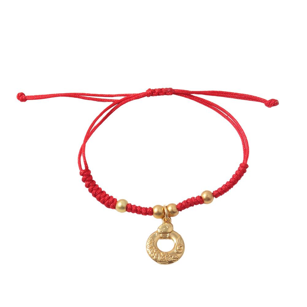 thumbnail image 4 of SGACAI Pulsera de hilo rojo de serpiente del Año Nuevo 2025, pulsera de cuerda roja ajustable, joyería con símbolo de buena suerte, pulsera de protección de Feng Shui chino para mujeres y hombres, 4 of 7