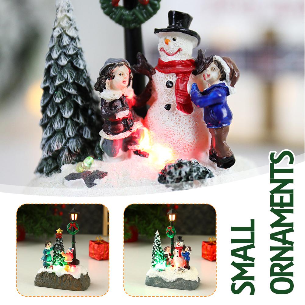 thumbnail image 2 of Ruifaya Mini luces navideñas decorativas de resina para casa de muñecas, microadornos paisajísticos I4, 2 of 7