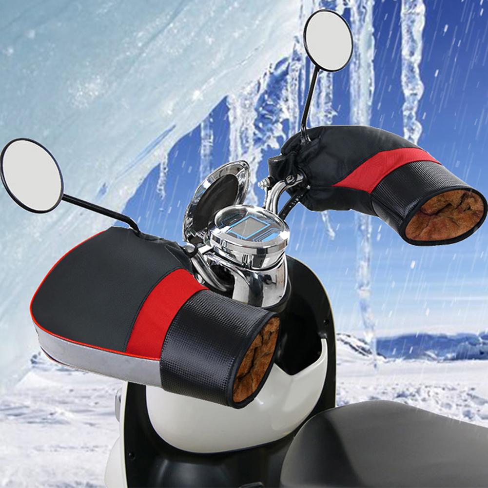 thumbnail image 2 of SGACAI Guantes de invierno para motocicleta, guantes universales para manillar de motocicleta, guantes protectores a prueba de viento, guantes gruesos para manillar de moto de nieve, ATV, scooter,, 2 of 7