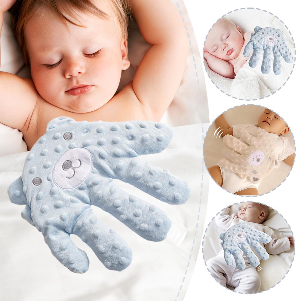 thumbnail image 2 of Wartleves TPALPKT - Palma calmante para bebés, almohada eléctrica para manos calmante para bebés, almohada para prevenir sobresaltos en bebés, palma para ayudar a dormir a bebés, guante de mano antian, 2 of 7