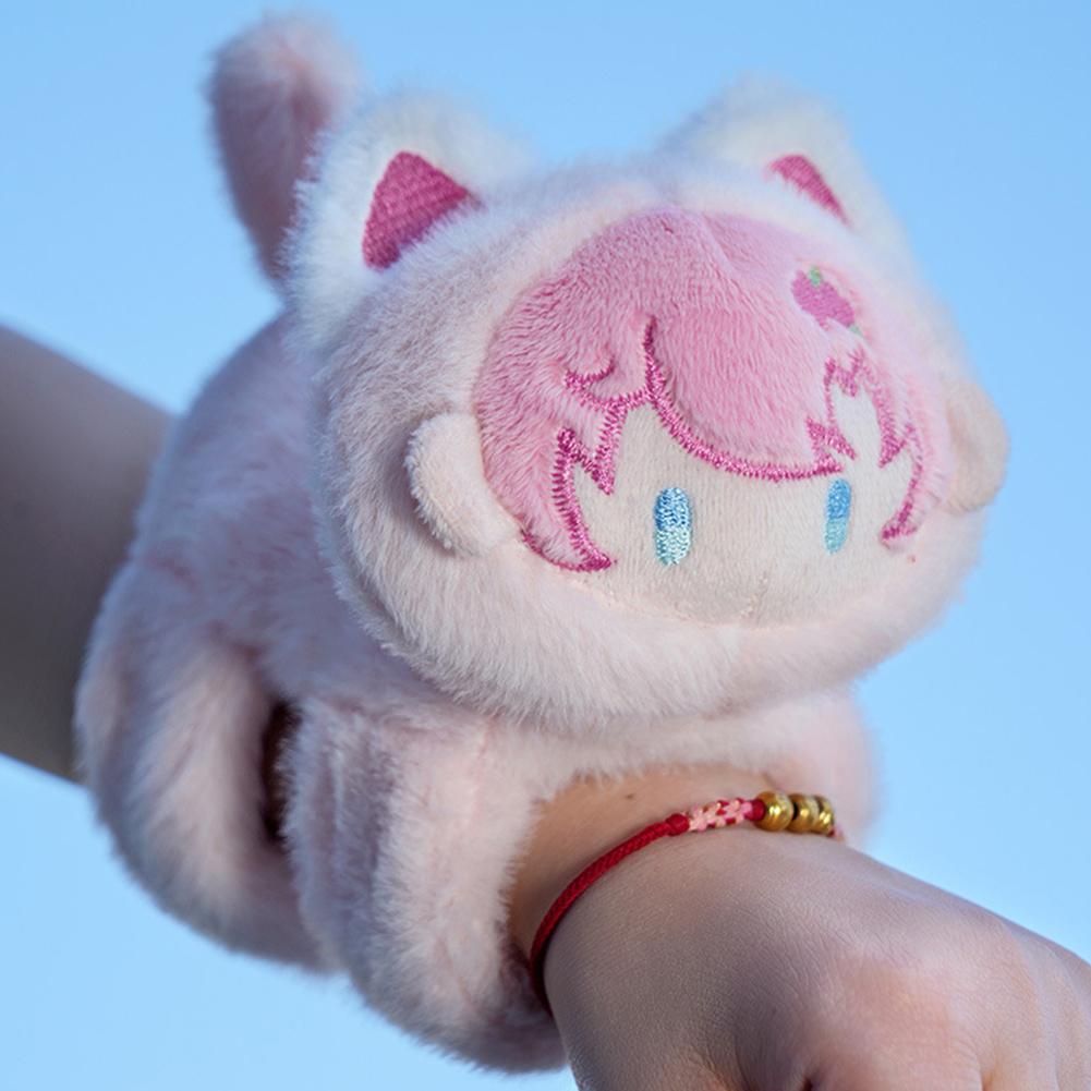 thumbnail image 4 of Wartleves Lindo muñeco de animal para la muñeca, pulsera para niños, juguete de peluche, muñeco de chasquido, 4 of 7