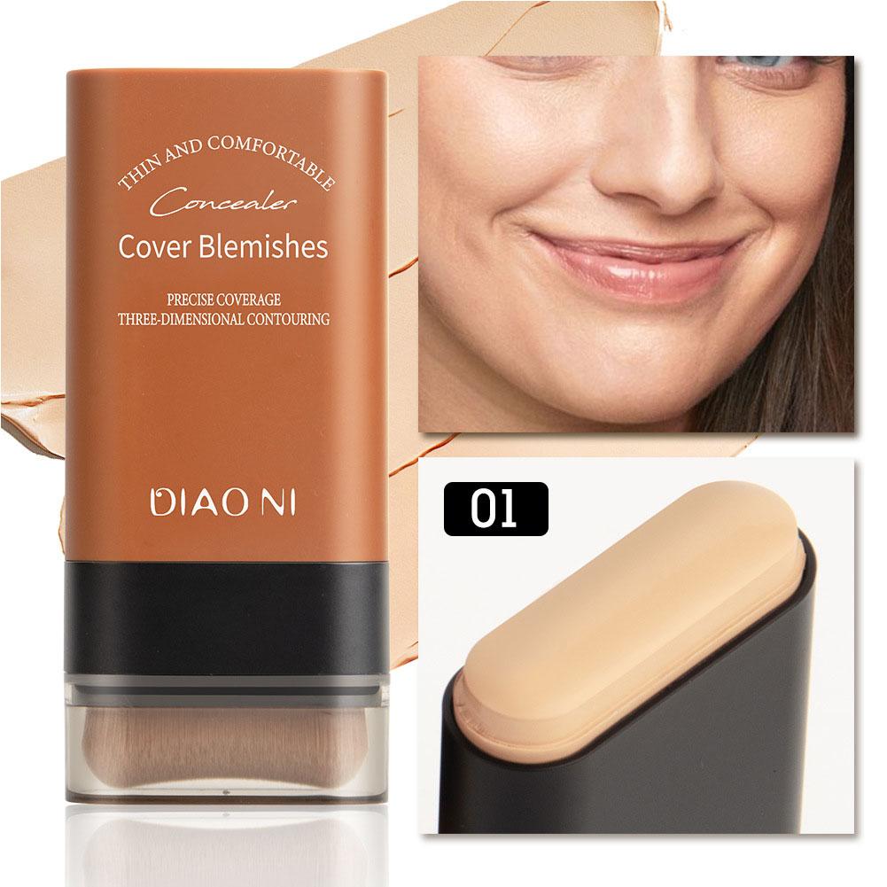 thumbnail image 5 of Wartleves Base de maquillaje en barra Cobertura natural Corrector de doble punta B9Y4, 5 of 7