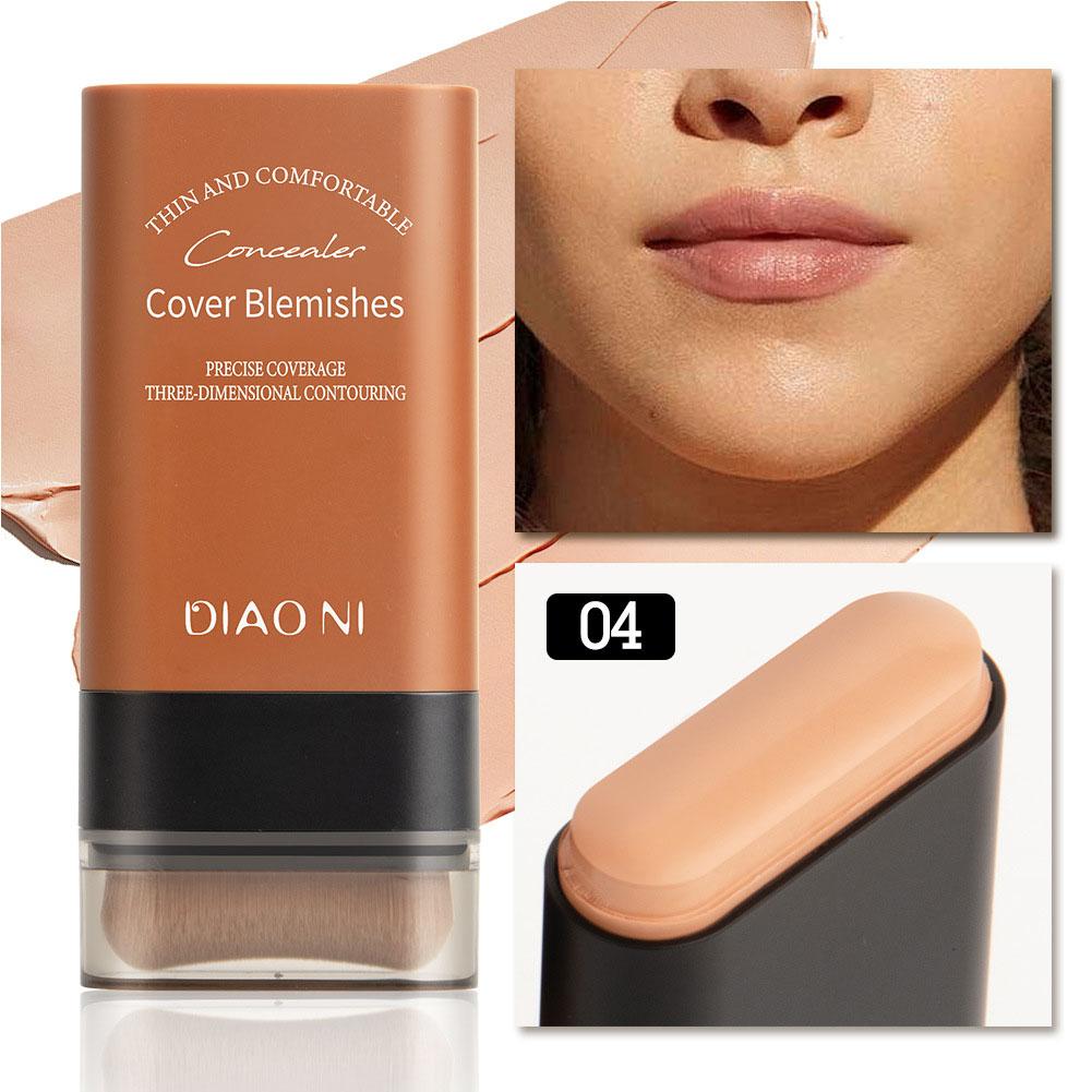 thumbnail image 3 of Wartleves Base de maquillaje en barra Cobertura natural Corrector de doble punta B9Y4, 3 of 7