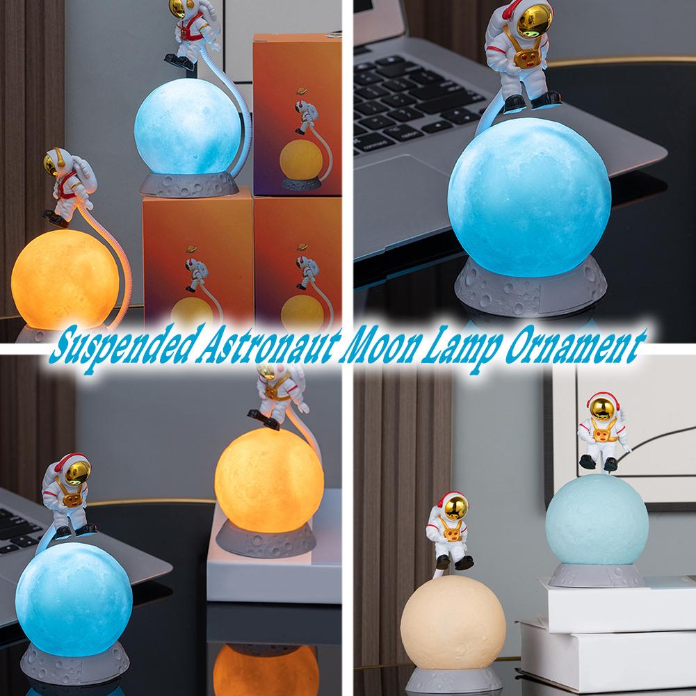 thumbnail image 2 of Wartleves Lámpara colgante con forma de astronauta y forma de luna, nueva K8, 2 of 7