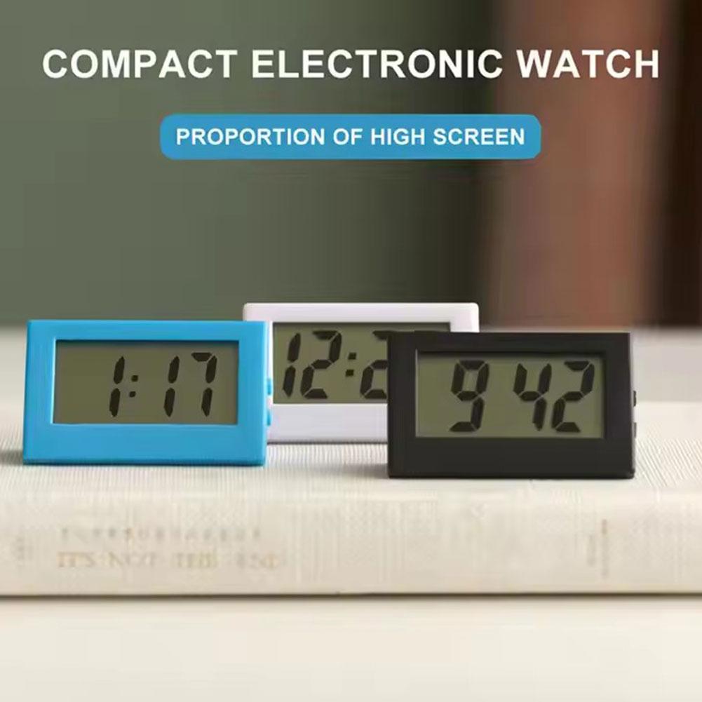 thumbnail image 3 of SGACAI Pequeño reloj digital sin tictac, despertador eléctrico de escritorio con batería de botón, 3 of 7