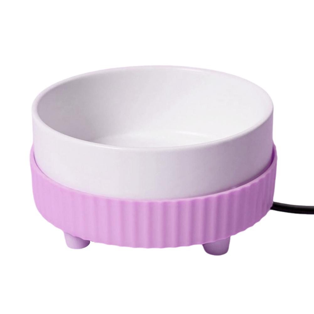 thumbnail image 4 of Wartleves Cuenco de agua calentado eléctrico para gatos, perros, plato de agua para mascotas, cuenco de alimentación para mascotas de 350 ml, 4 of 7