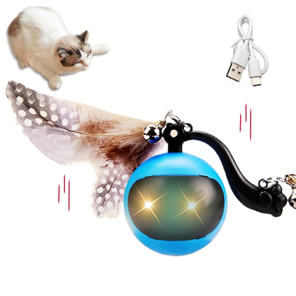 thumbnail image 4 of Wartleves Pelota inteligente para gatos, juguete eléctrico interactivo para gatos y perros, con ruedas automáticas, 1 unidad, 4 of 7