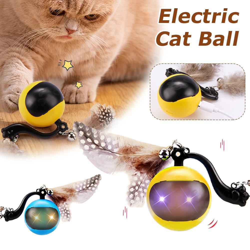 thumbnail image 3 of Wartleves Pelota inteligente para gatos, juguete eléctrico interactivo para gatos y perros, con ruedas automáticas, 1 unidad, 3 of 7