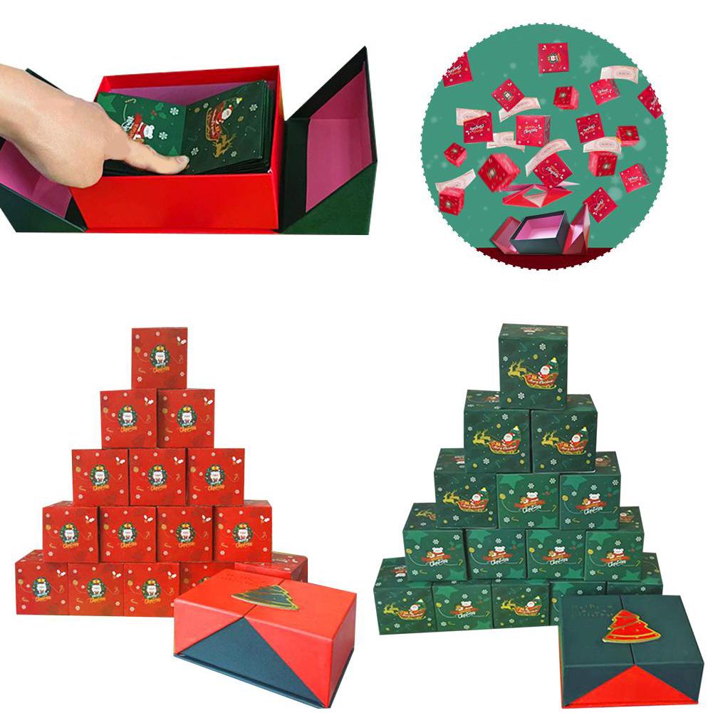 thumbnail image 2 of Wartleves Nochebuena Regalo de Navidad Sorpresa creativa Sobre navideño Nuevo rojo, 2 of 7