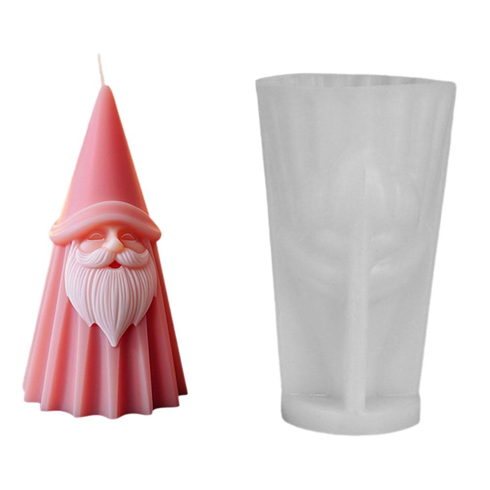 thumbnail image 4 of Ruifaya Molde de silicona para velas de Papá Noel en 3D, para hacer coronas de bricolaje, arcilla enana, yeso Res λ√, 4 of 7