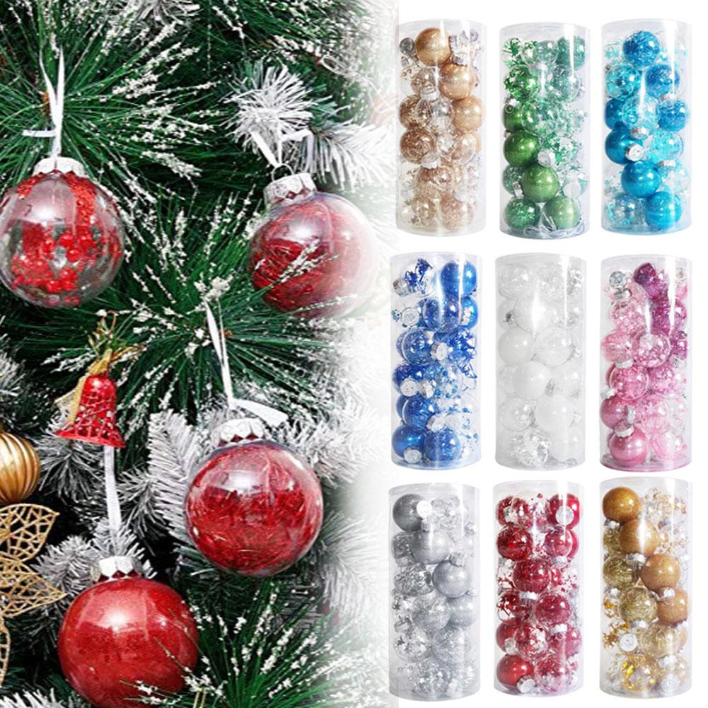 thumbnail image 2 of Ruifaya Juego de bolas navideñas antirroturas para adornos navideños, colgante para árbol de Navidad, 2 of 7