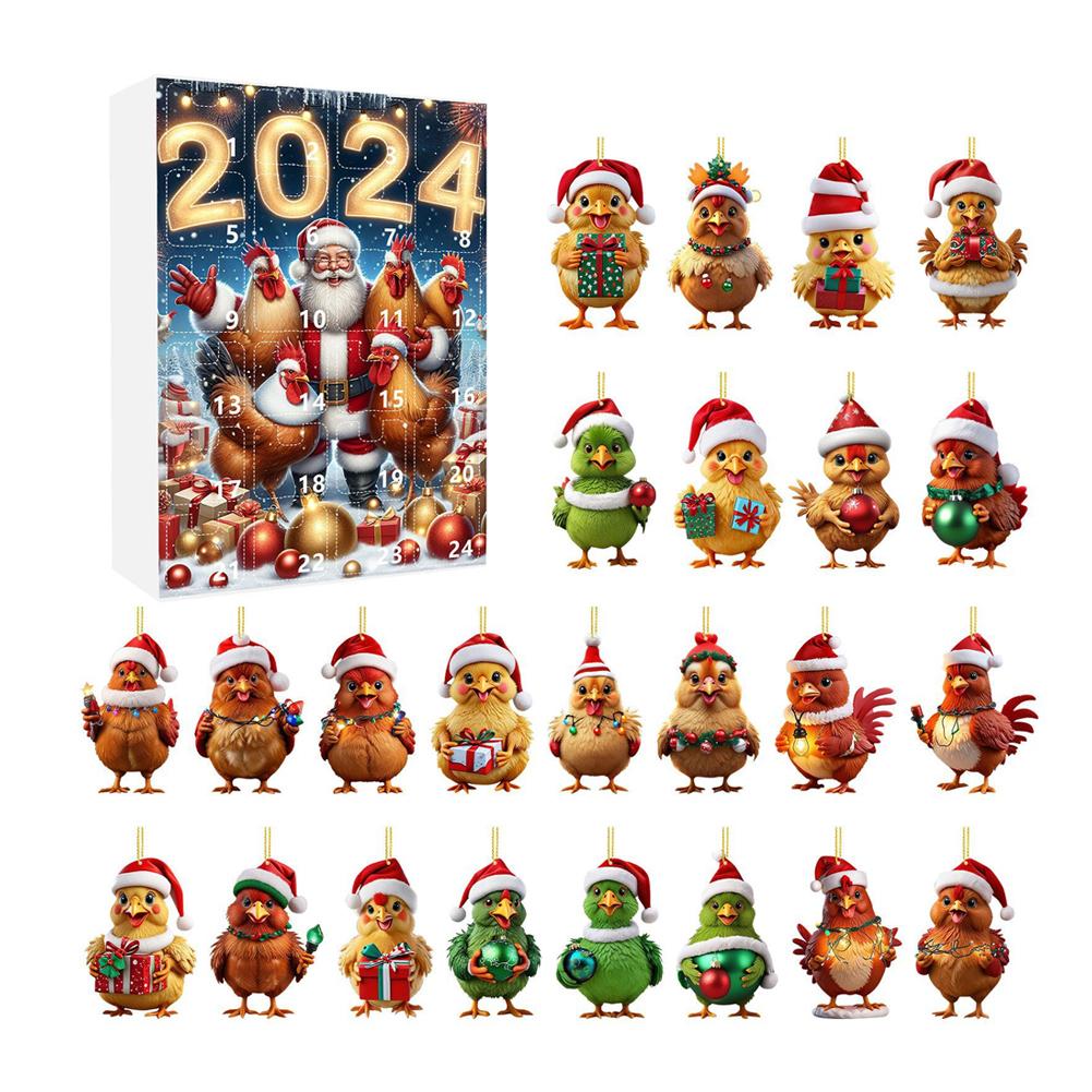 thumbnail image 5 of SGACAI Calendario de Adviento de 24 días para las vacaciones de Navidad Calendario de cuenta regresiva Chicken Fast, 5 of 7