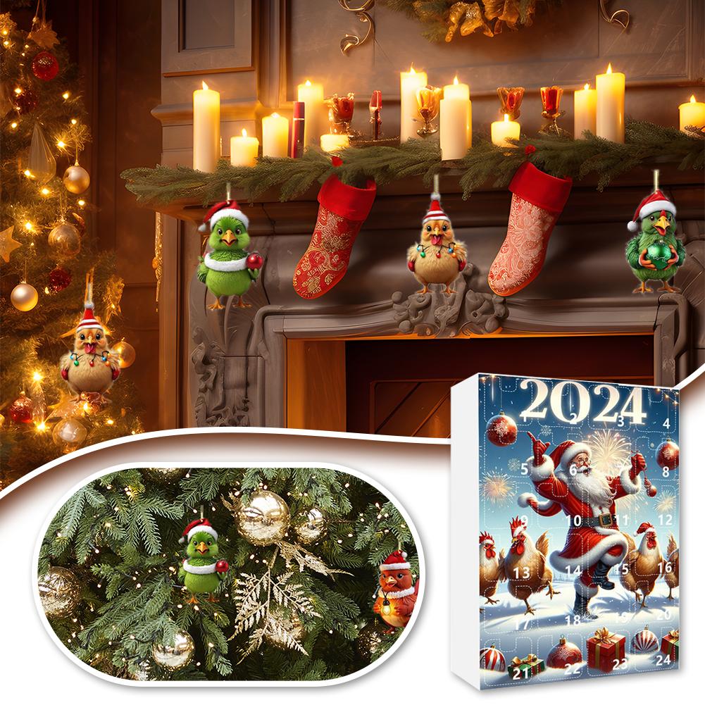 thumbnail image 3 of SGACAI Calendario de Adviento de 24 días para las vacaciones de Navidad Calendario de cuenta regresiva Chicken Fast, 3 of 7