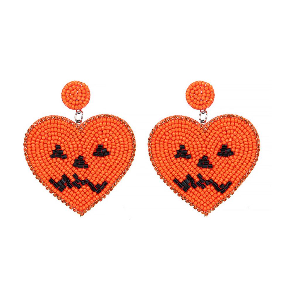 thumbnail image 3 of Wartleves Pendientes espeluznantes de Halloween en varios estilos: murciélago, demonio, calabaza, bruja y gato, 3 of 7