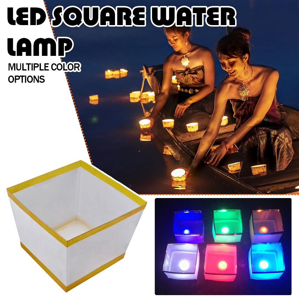 thumbnail image 2 of Wartleves Lámpara de ambiente cuadrada, lámpara de noche pequeña, lámpara de escritorio para dormitorio, creativa, 2 of 7