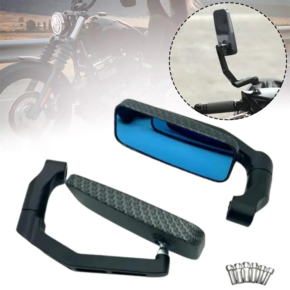 thumbnail image 3 of Ruifaya Espejos retrovisores laterales universales para motocicletas deportivas, cruisers y choppers, 3 of 7