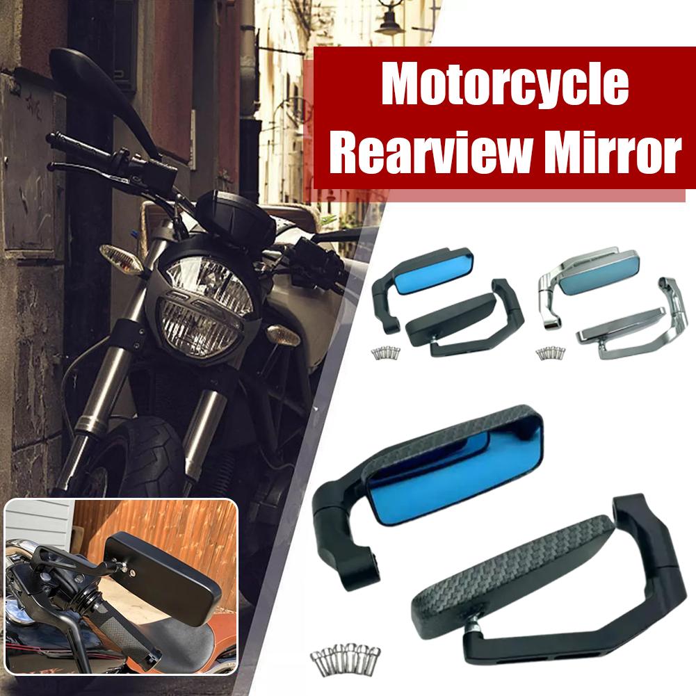 thumbnail image 2 of Ruifaya Espejos retrovisores laterales universales para motocicletas deportivas, cruisers y choppers, 2 of 7
