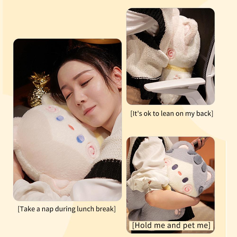 thumbnail image 5 of SGACAI Serie de juguetes de peluche de gato amigo, regalo de cumpleaños, gatito, muñeco de juguete, almohada B6, 5 of 7