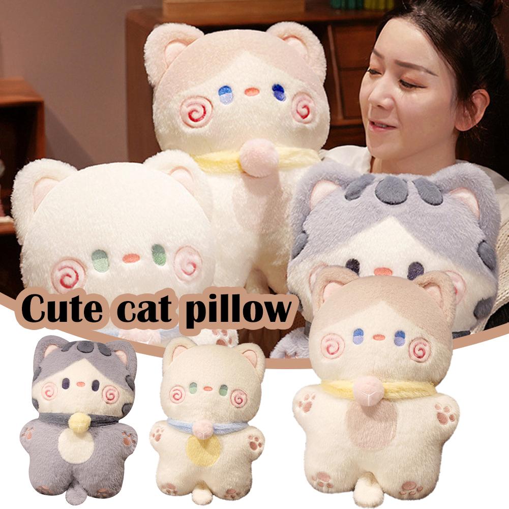 thumbnail image 2 of SGACAI Serie de juguetes de peluche de gato amigo, regalo de cumpleaños, gatito, muñeco de juguete, almohada B6, 2 of 7