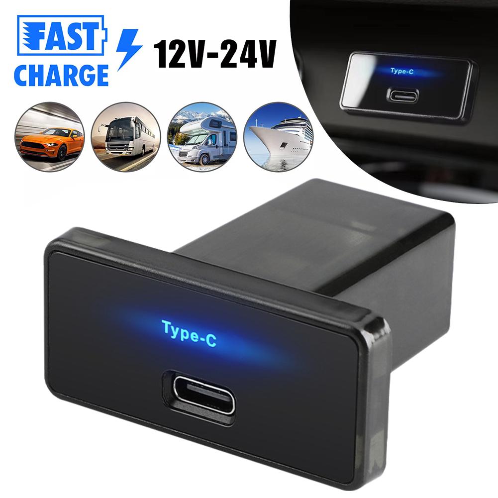 thumbnail image 2 of SGACAI Cargador USB C de 30 W con luz LED azul suave W9L9 U8Z2, 2 of 7