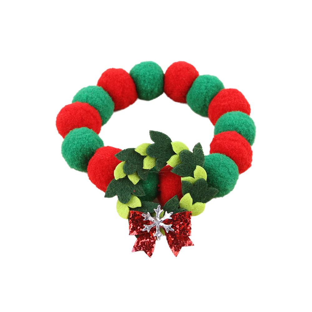 thumbnail image 5 of Wartleves Collar ajustable para mascotas, divertido adorno navideño con lazo suave, 5 of 7