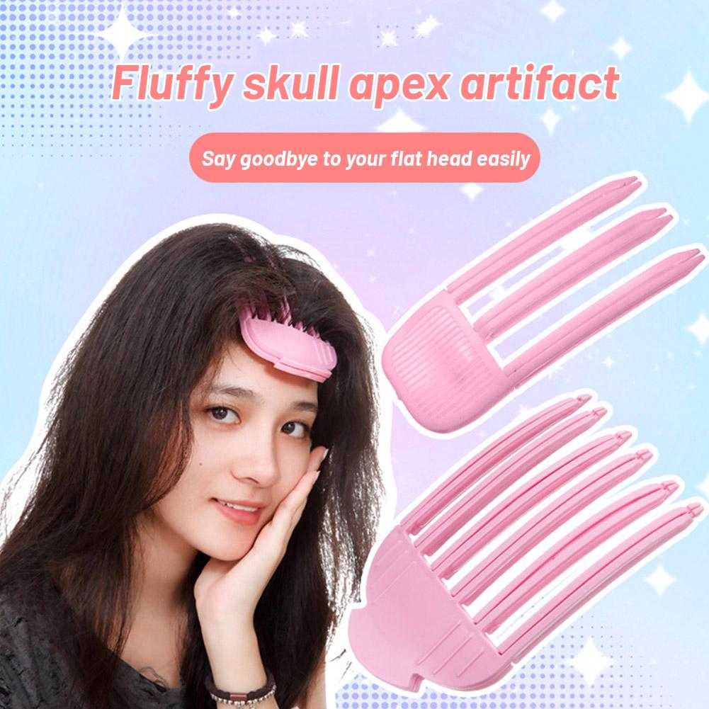 thumbnail image 2 of SGACAI Pinza para el pelo con forma de calavera alta de 3/6 dientes que no deja rastro, pinza para el pelo con forma de calavera alta y raíz esponjosa, pinza para el pelo esponjosa y perezosa, pinz, 2 of 7
