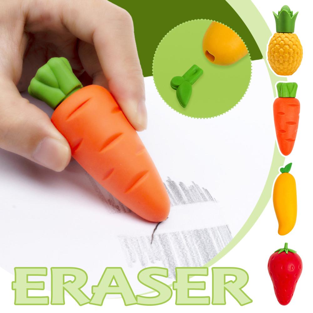 thumbnail image 2 of Wartleves Borrador de gran tamaño grande, borrador de frutas con modelado 3D, arte lindo para niños, Lear 6T5E, 2 of 7