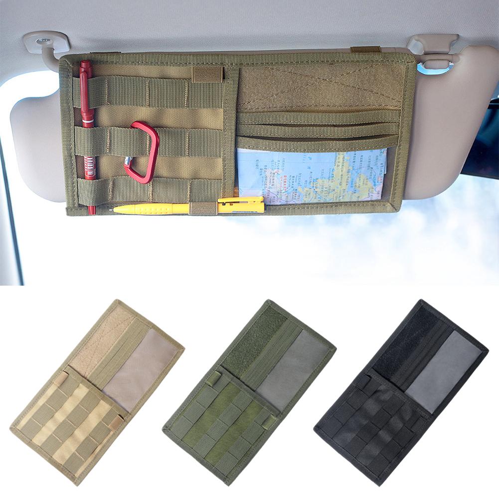 thumbnail image 4 of Ruifaya Organizador de visera para el sol del coche, bolsa de almacenamiento de accesorios para panel de visera Molle táctico, 4 of 7
