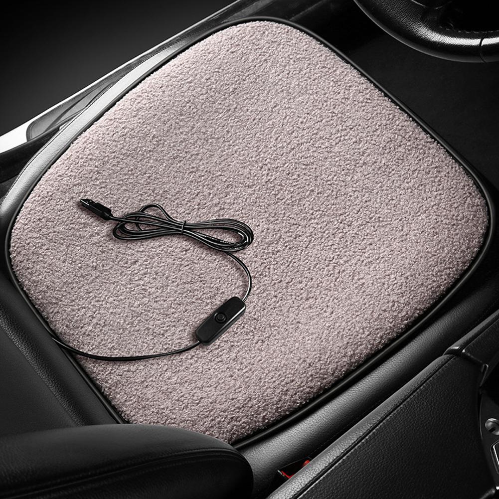 thumbnail image 4 of Wartleves Cojín cuadrado para asiento de coche, calentamiento rápido en 130 segundos, asiento de coche con calefacción para invierno, NUEVO, 4 of 7