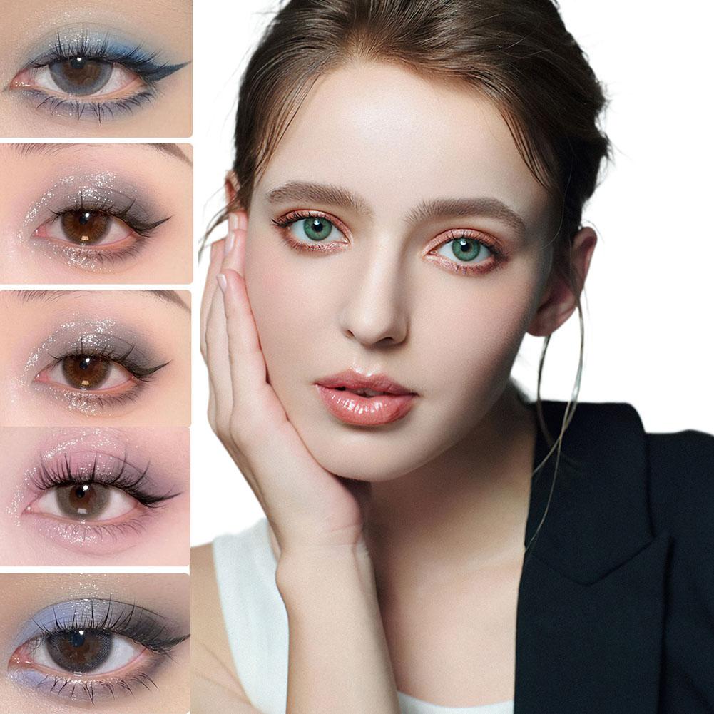 thumbnail image 2 of Ruifaya Sombra de ojos Label Flicker 4 colores Cuatro placas Pearl Cool Black W1B7 Maquillaje, 2 of 7