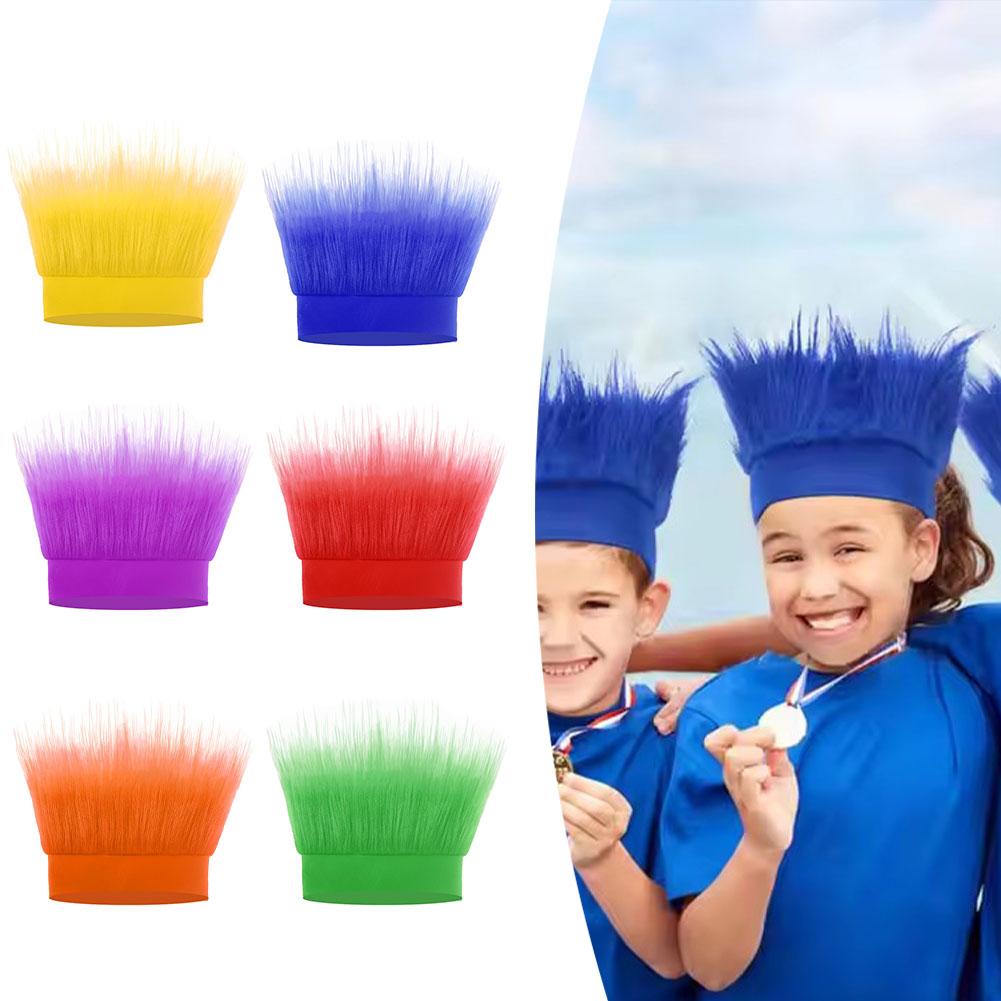 thumbnail image 4 of SGACAI Diadema peluda para disfraz, peluca de pelo loco y divertida, accesorios para disfraz de troll, diadema peluda para disfraz, diadema de pelo de troll, accesorio de disfraz de pelo loco para, 4 of 7