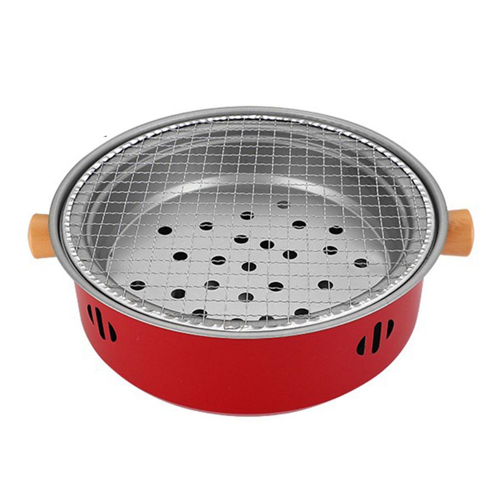 thumbnail image 4 of Wartleves Parrilla portátil para barbacoa, estufa de carbón, estufa de barbacoa dividida de acero inoxidable, redonda E :ι, 4 of 7