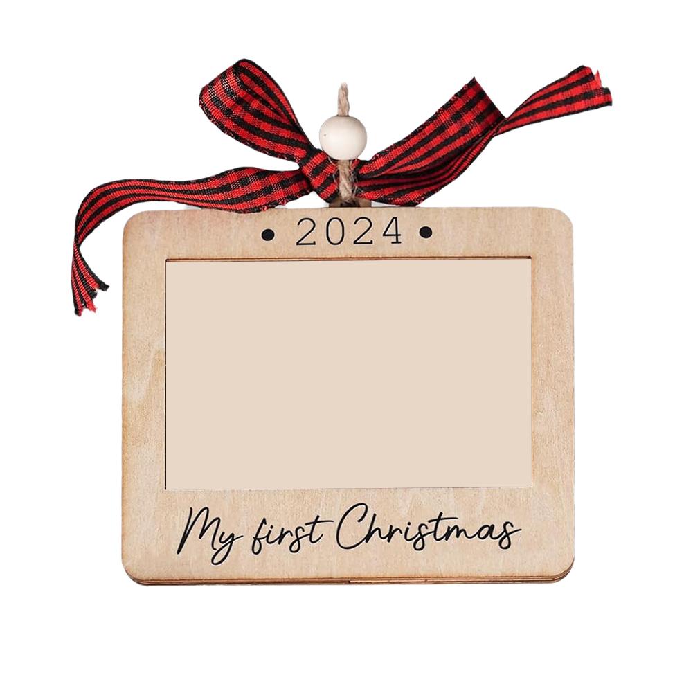 thumbnail image 4 of SGACAI 2024 Decoraciones con marcos de fotos para la primera Navidad del bebé CALIENTE DE NAVIDAD DIY Inicio, 4 of 7