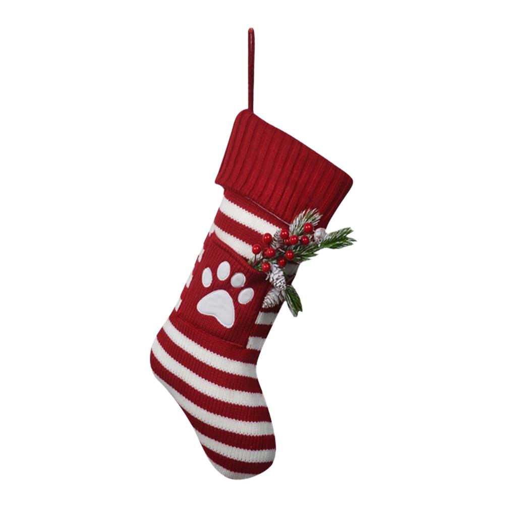 thumbnail image 4 of Ruifaya Medias de punto para Navidad, bolsas de regalo para dulces, árboles de Navidad, decoración colgante, 4 of 7