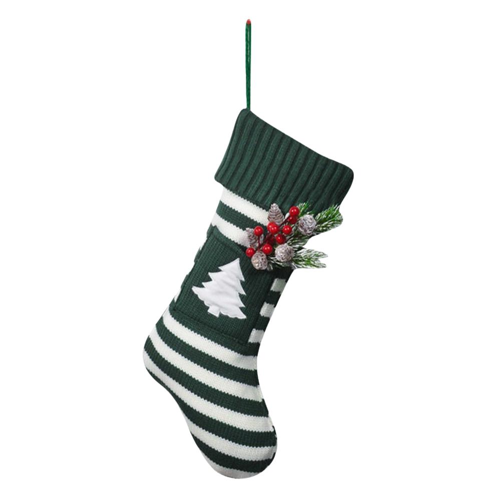 thumbnail image 5 of Ruifaya Medias de punto para Navidad, bolsas de regalo para dulces, árboles de Navidad, decoración colgante, 5 of 7