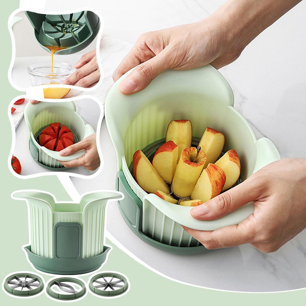 thumbnail image 3 of SGACAI Cortador de frutas y verduras, utensilios de cocina de acero inoxidable multifuncionales, 3 of 7
